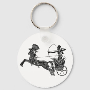 Chaveiro da arte do vintage do egípcio do rei