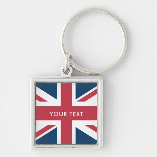 Chaveiro da Bandeira Britânica Union Jack (Frente)