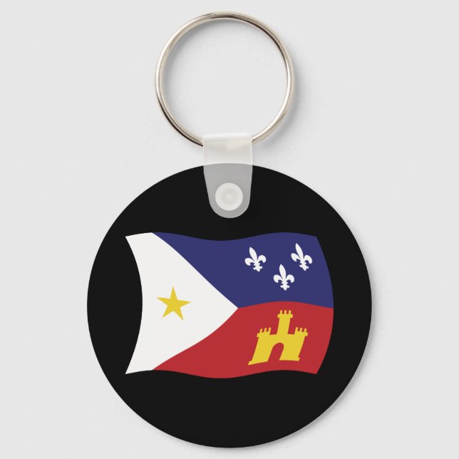 Chaveiro da Bandeira da Acadiana (Frente)