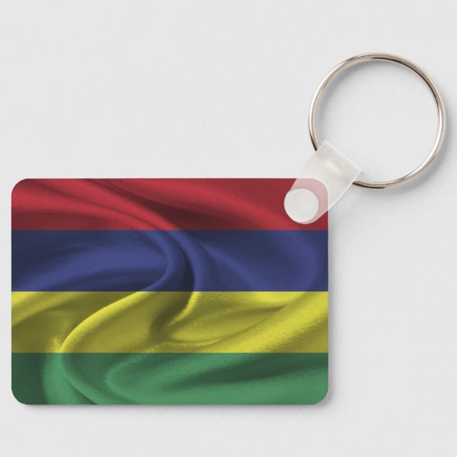 Chaveiro da bandeira da Maurícia (Frente)