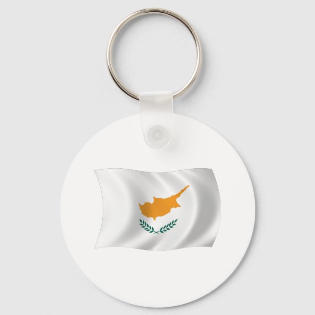 Chaveiro da Bandeira de Chipre (Frente)