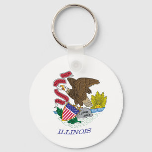 Chaveiro da Bandeira de Illinois