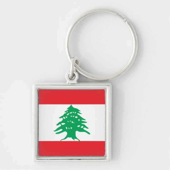 Chaveiro da bandeira de Líbano (Frente)