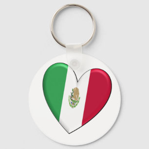 Chaveiro da bandeira do coração de México