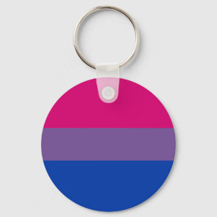 Chaveiro da bandeira do orgulho do Bi (clássico)
