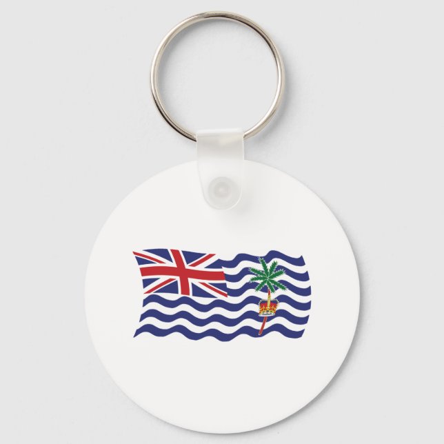 Chaveiro da Bandeira do Território Britânico do Oc (Frente)