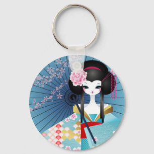 Chaveiro da boneca de Origami