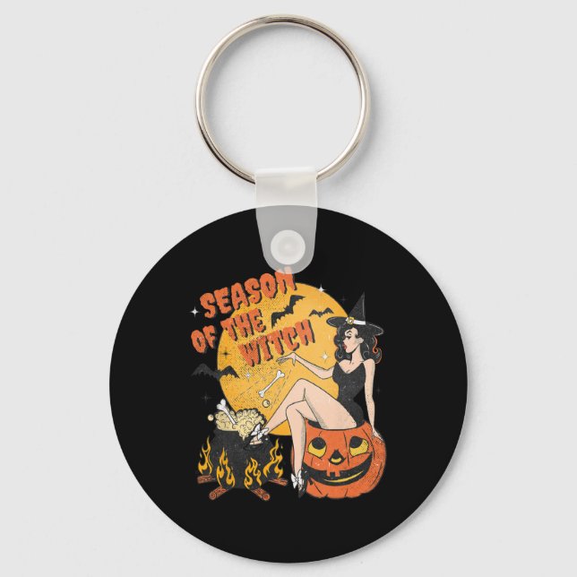 Chaveiro Da Bruxa Halloween Samhain 1 (Frente)