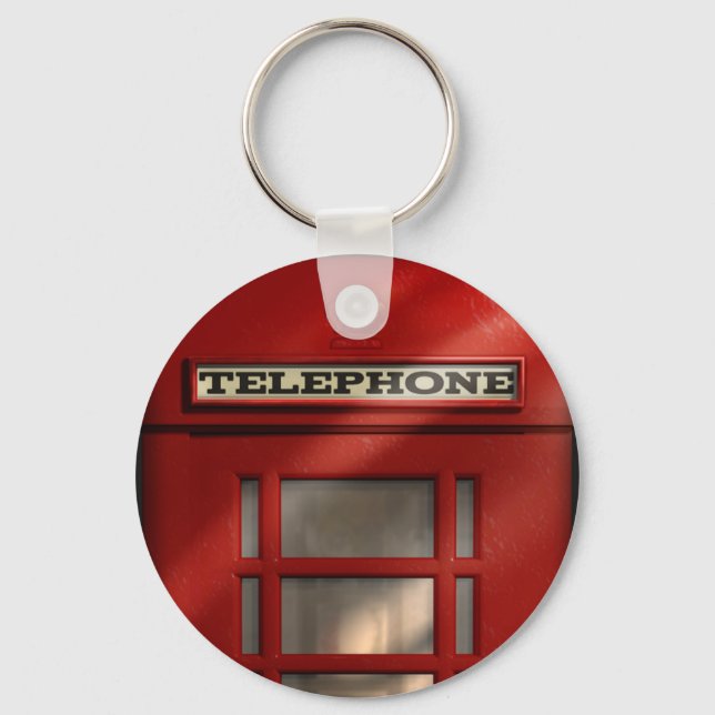 Chaveiro da Caixa de Telefone Vermelho Britânica (Frente)