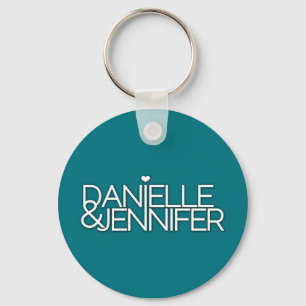 Chaveiro da cerceta de Danielle e de Jennifer
