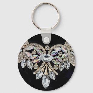 Chaveiro da colar de diamante