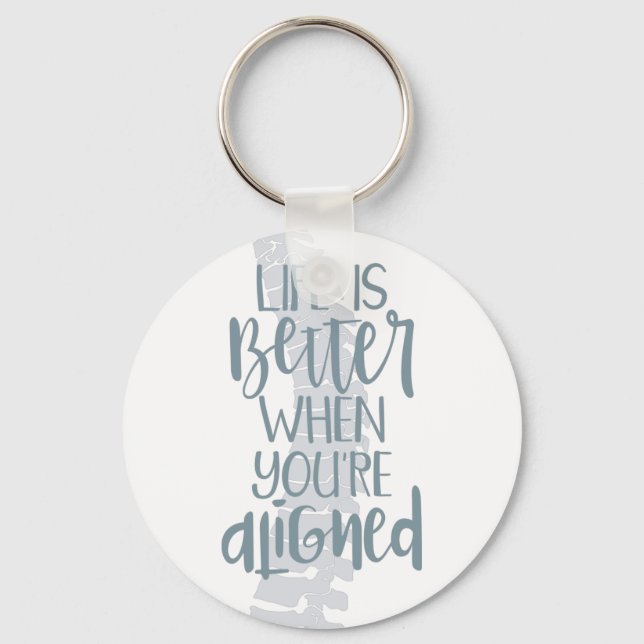 Chaveiro da coluna, Presente Chiroprático, Chiropr (Frente)