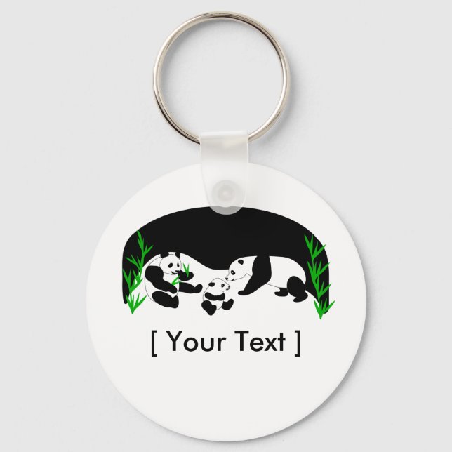 Chaveiro da Família Panda (Frente)