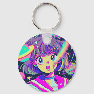 Chaveiro da Garota de Animação Kawaii
