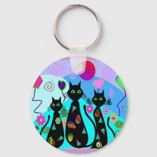 Chaveiro Da "gatos fantasia do verão "