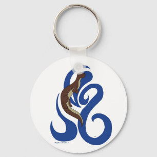 Chaveiro da lontra da natação