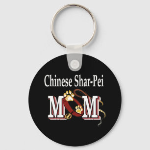 Chaveiro da mãe de shar-pei chinesa
