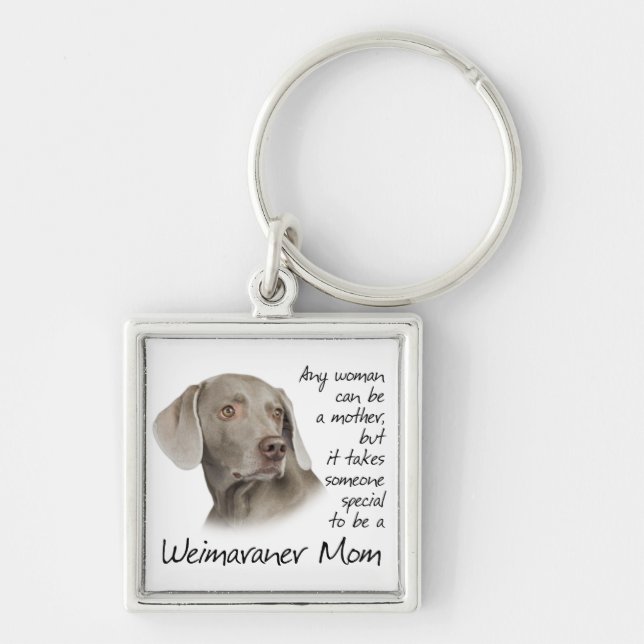Chaveiro da mamã de Weimaraner (Frente)