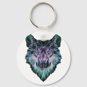 Chaveiro Da máscara de beleza selvagem do lobo de Wellcoda