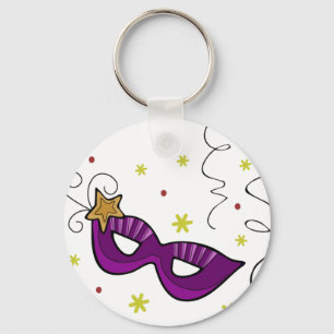 Chaveiro da máscara de olho do carnaval