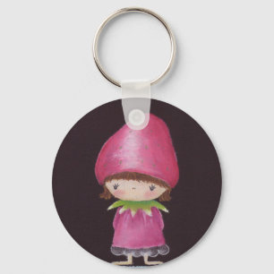 Chaveiro da menina da morango