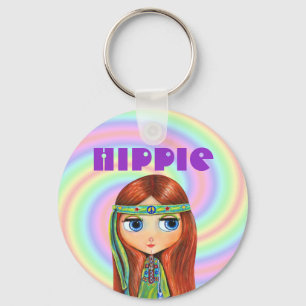 Chaveiro da menina do Hippie