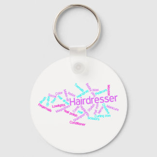 Chaveiro da Nuvem do Word do Hairdresser