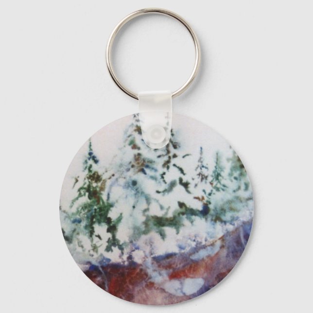 Chaveiro da paisagem de inverno (Frente)