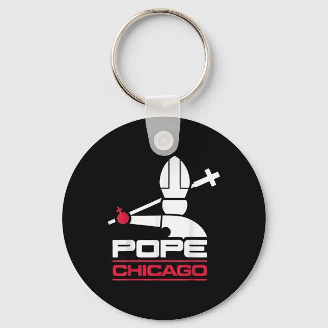 Chaveiro Da Pope Leo Xiv Camisa Baseball Chicago (Frente)