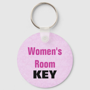 Chaveiro da sala das mulheres - rosa e preto