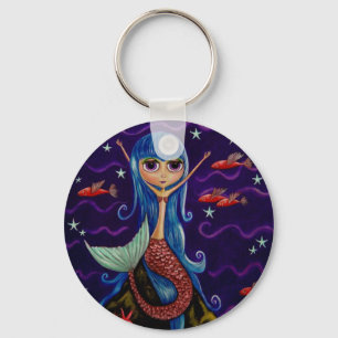 Chaveiro da sereia dos peixes de vôo