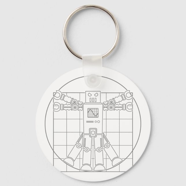 Chaveiro Da Vinci Robot Vitruvian (Frente)