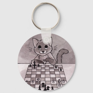 Chaveiro da xadrez do gato