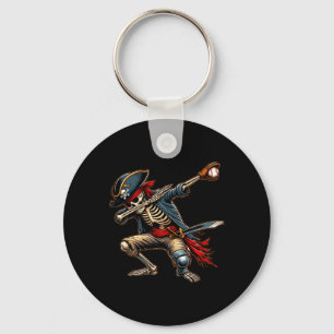 Chaveiro Dab Skeleton Dabbing Skeleton Pirate Baseball