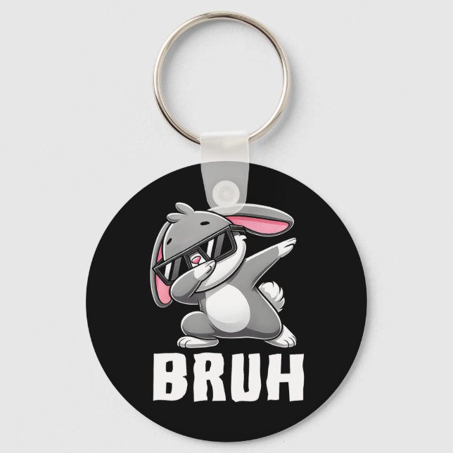 Chaveiro Dabbing Bunny Bruh Memória Day Dab Bunny Teens (Frente)