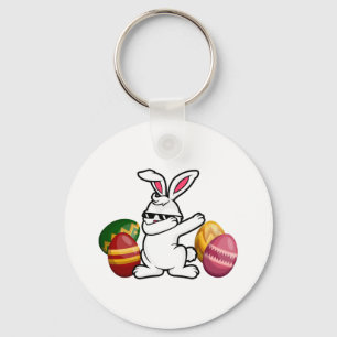 Chaveiro Dabbing Easter Bunny Felz pascoa