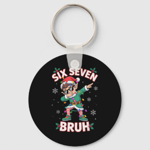 Chaveiro Dabbing Elf Six Seven Bruh Natal 67 Meme Xmas