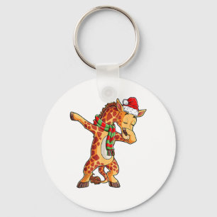 Chaveiro Dabbing Giraffe Papais noeis T Camisa Crianças De