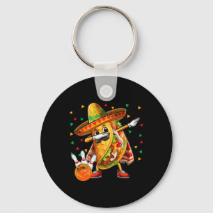 Chaveiro Dabbing Taco tocando Boliche Cinco de Mayo Player