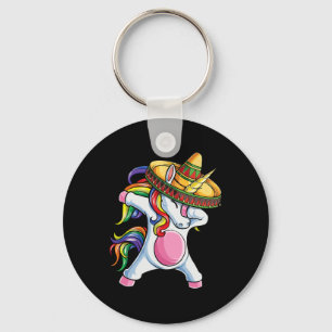 Chaveiro Dabbing Unicorn Shirt Cinco De Mayo Kids Girls Win