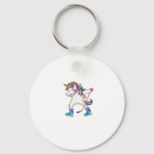 Chaveiro Dabbing Unicorn with A Hockey Stick Unicorn Sports