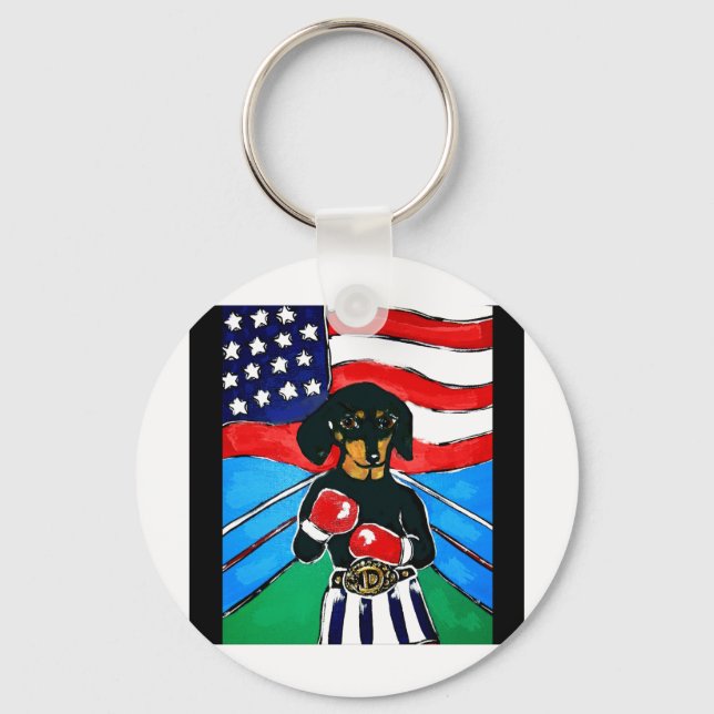 Chaveiro Dachshund Boxer (Frente)