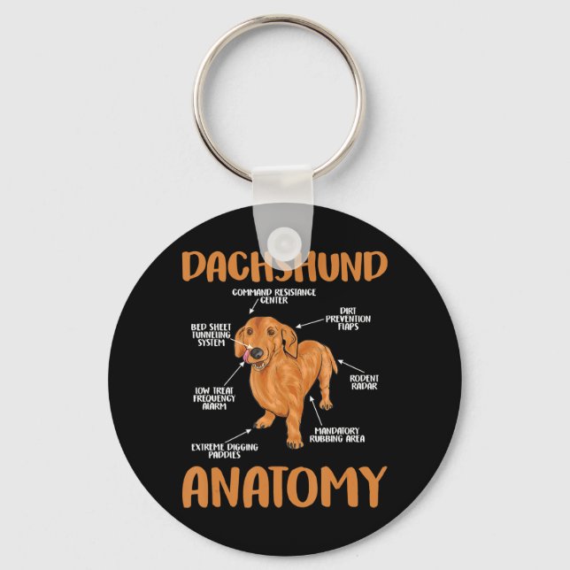 Chaveiro Dachshund Cute Gifts Wiener Doxie Lovers (Frente)