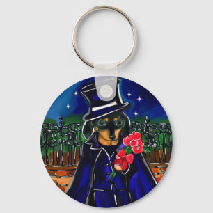 CHAVEIRO DACHSHUND DO DIA DOS NAMORADOS