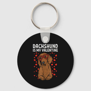 Chaveiro Dachshund É Meu Namorado Wiener Dog Dia dos Namora