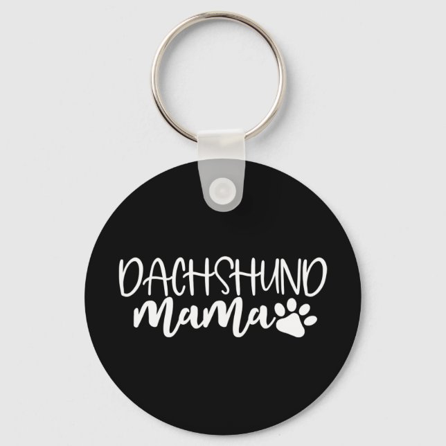Chaveiro Dachshund Mama Wiener Cachorro Mãe Presente de Ani (Frente)