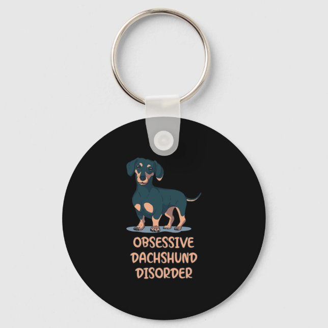 Chaveiro Dachshund Obsessivo (Frente)