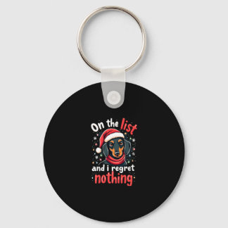 Chaveiro Dachshund Papai Noel Na Lista Travessa Dachshund C