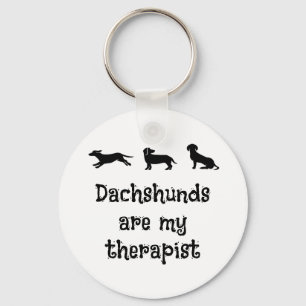 Chaveiro Dachshunds são meu Terapeuta Cachorrinho Fofo