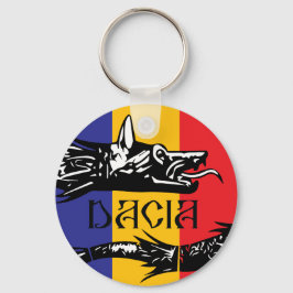 Chaveiro Dacian Wolf - bandeira tricolor